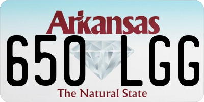 AR license plate 650LGG
