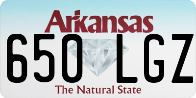 AR license plate 650LGZ