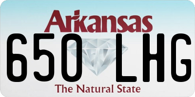 AR license plate 650LHG