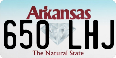AR license plate 650LHJ