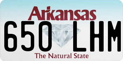AR license plate 650LHM