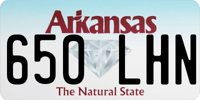 AR license plate 650LHN