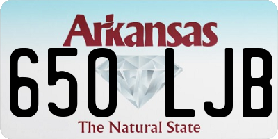 AR license plate 650LJB