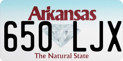 AR license plate 650LJX