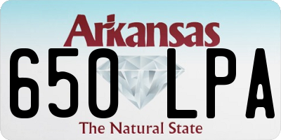AR license plate 650LPA