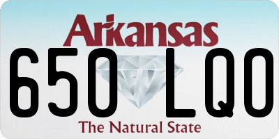 AR license plate 650LQO
