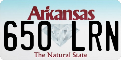 AR license plate 650LRN