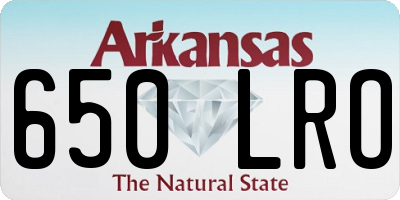 AR license plate 650LRO