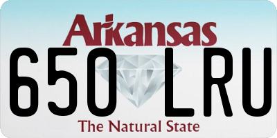 AR license plate 650LRU