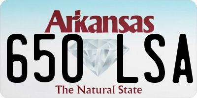 AR license plate 650LSA