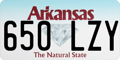 AR license plate 650LZY