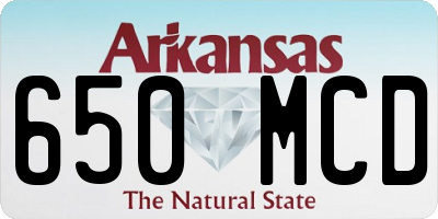 AR license plate 650MCD