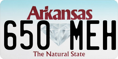 AR license plate 650MEH