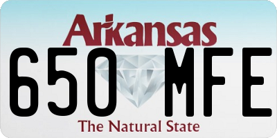 AR license plate 650MFE