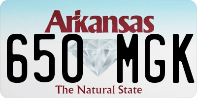 AR license plate 650MGK