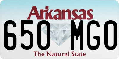 AR license plate 650MGO