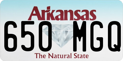 AR license plate 650MGQ