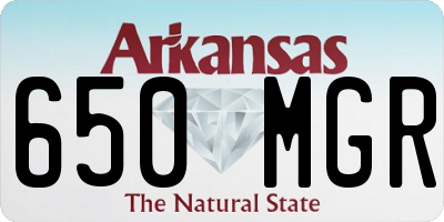 AR license plate 650MGR