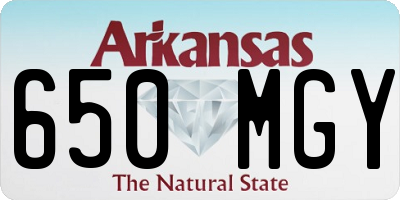 AR license plate 650MGY
