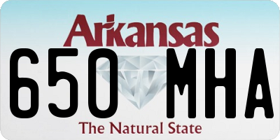 AR license plate 650MHA