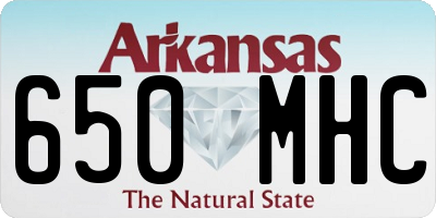 AR license plate 650MHC