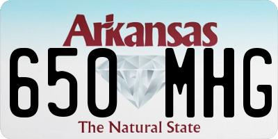 AR license plate 650MHG