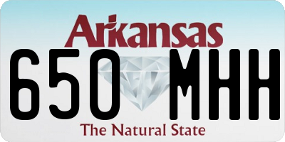 AR license plate 650MHH