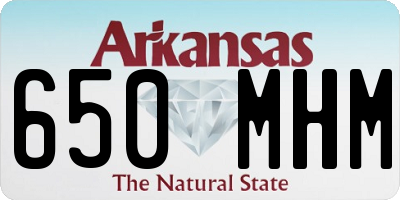 AR license plate 650MHM
