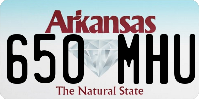 AR license plate 650MHU