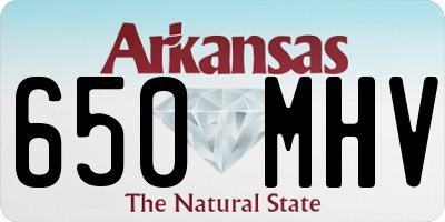 AR license plate 650MHV