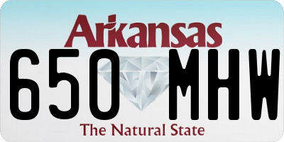 AR license plate 650MHW