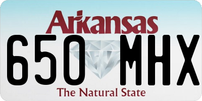 AR license plate 650MHX