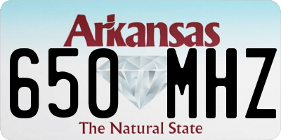 AR license plate 650MHZ