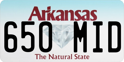AR license plate 650MID