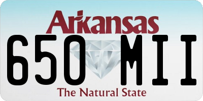 AR license plate 650MII