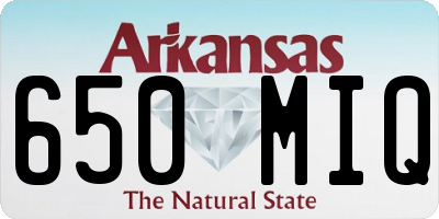 AR license plate 650MIQ