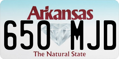 AR license plate 650MJD