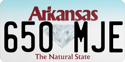 AR license plate 650MJE