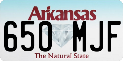 AR license plate 650MJF