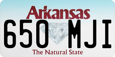 AR license plate 650MJI