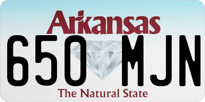 AR license plate 650MJN