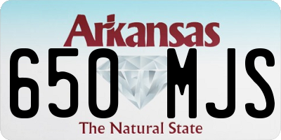 AR license plate 650MJS