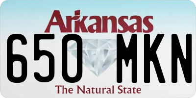 AR license plate 650MKN