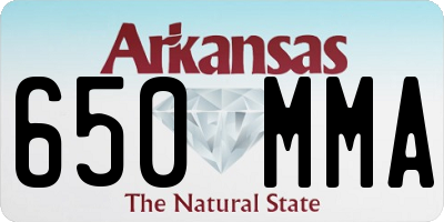 AR license plate 650MMA