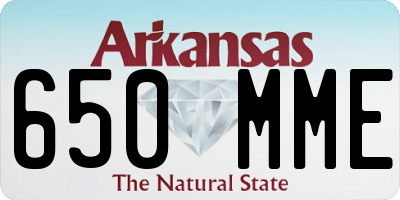 AR license plate 650MME