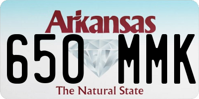 AR license plate 650MMK