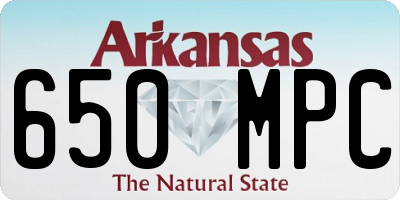 AR license plate 650MPC