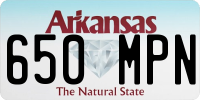 AR license plate 650MPN