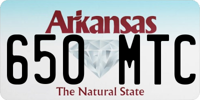 AR license plate 650MTC