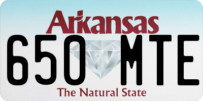 AR license plate 650MTE